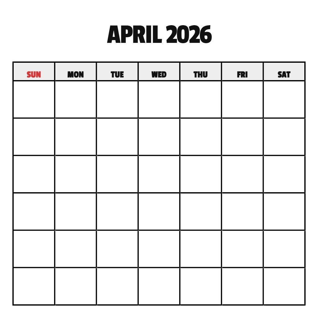 April And May 2026 Calendar Printable Blank PDF Download April And May 2026 Calendar Printable Blank PDF Download