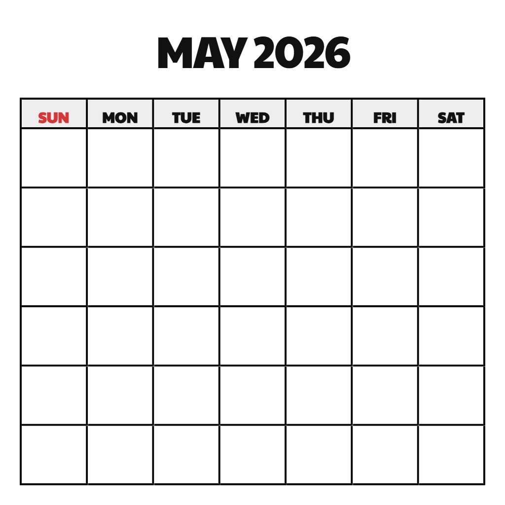 Calendar May June 2026 Printable Blank PDF Download Calendar May June 2026 Printable Blank PDF Download