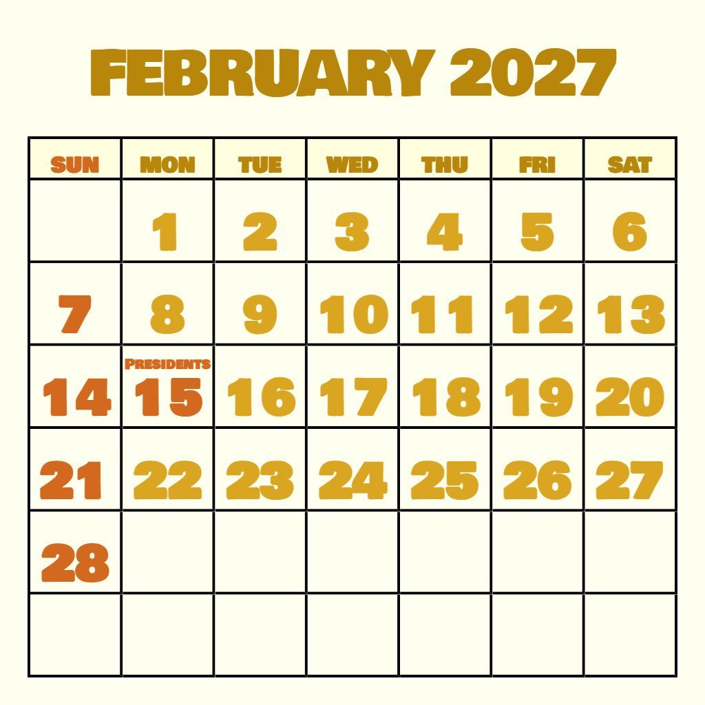 Free February And March 2027 Notes Download
