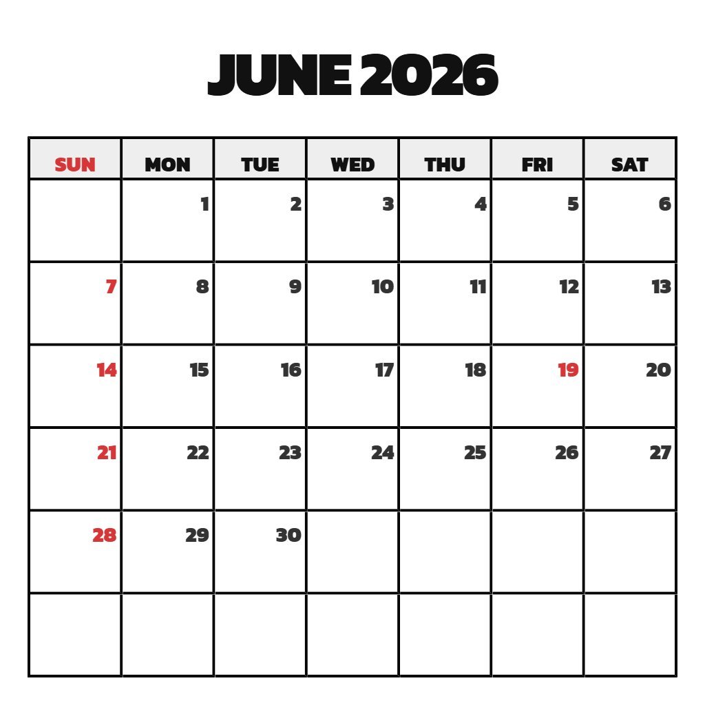 Editable Free June 2026 Calendar Printable Pdf Planning PDF Download Editable Free June 2026 Calendar Printable Pdf Planning PDF Download
