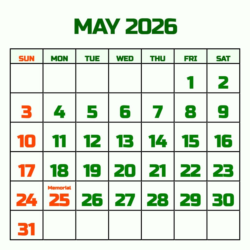 Editable Free May Calendar 2026 Printable Notes PDF Download Editable Free May Calendar 2026 Printable Notes PDF Download