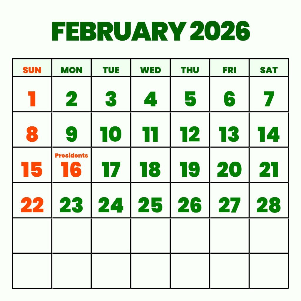 Editable Free Printable Feb 2026 Calendar Planning PDF Download Editable Free Printable Feb 2026 Calendar Planning PDF Download