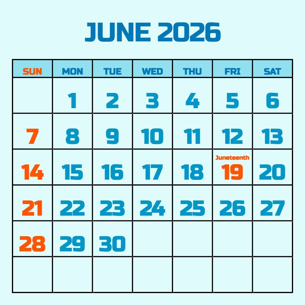 Free June 2026 Calendar Printable Pdf Free Schedule PDF Download Free June 2026 Calendar Printable Pdf Free Schedule PDF Download