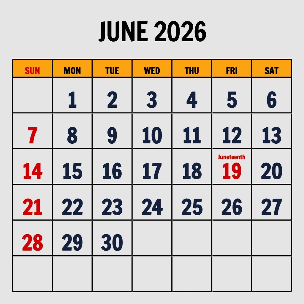Editable June 2026 Calendar Printable Pdf Free Download Notes PDF Download Editable June 2026 Calendar Printable Pdf Free Download Notes PDF Download
