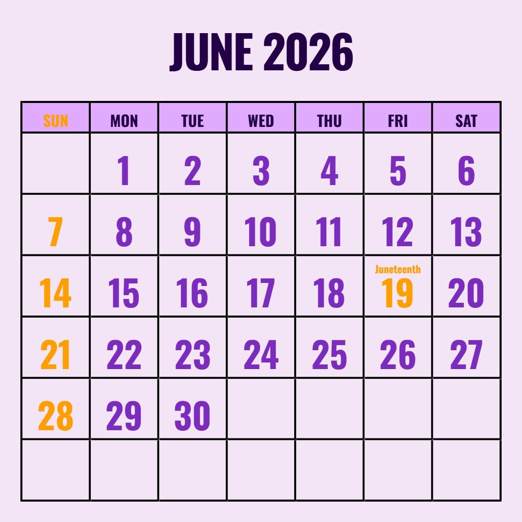 Cute June 2026 Calendar Printable Vertical Wallpaper PDF Download Cute June 2026 Calendar Printable Vertical Wallpaper PDF Download