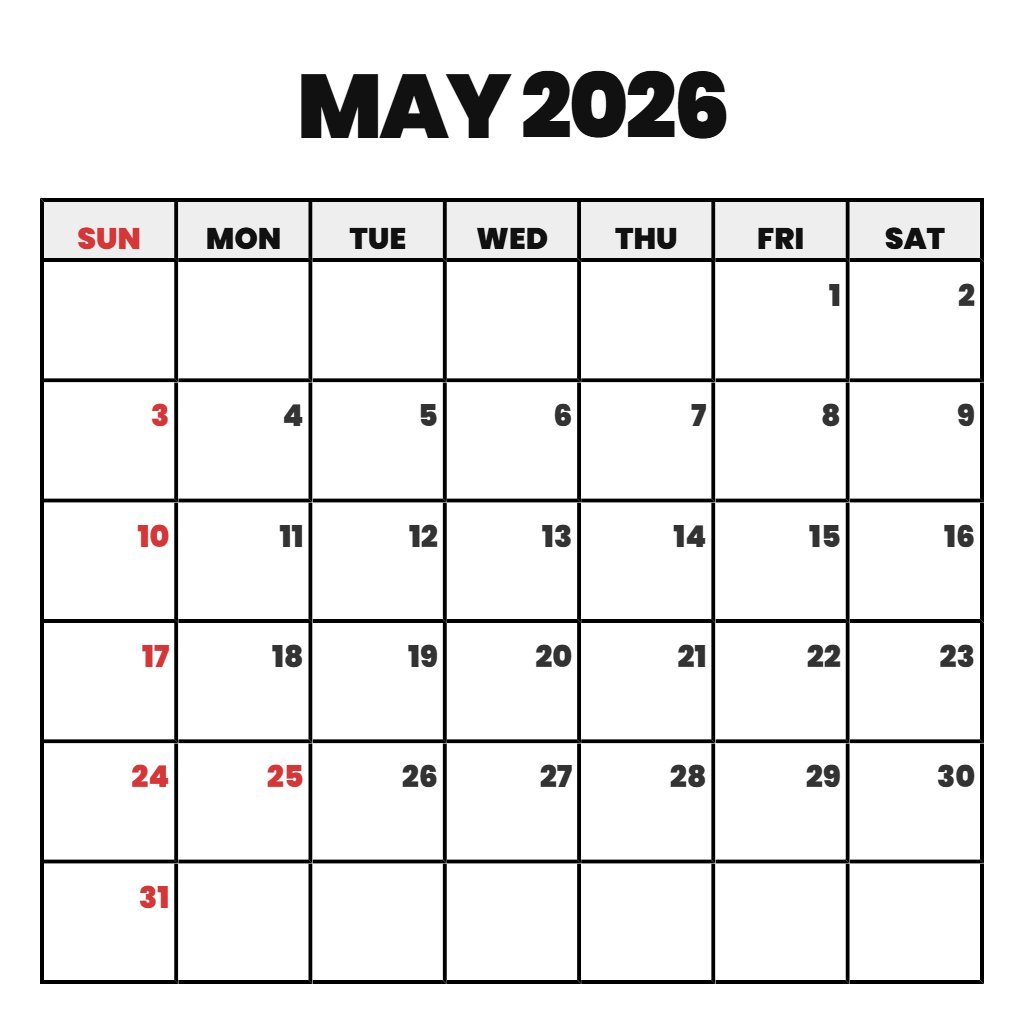 Cute May 2026 Calendar Printable With Holidays Wallpaper PDF Download Cute May 2026 Calendar Printable With Holidays Wallpaper PDF Download