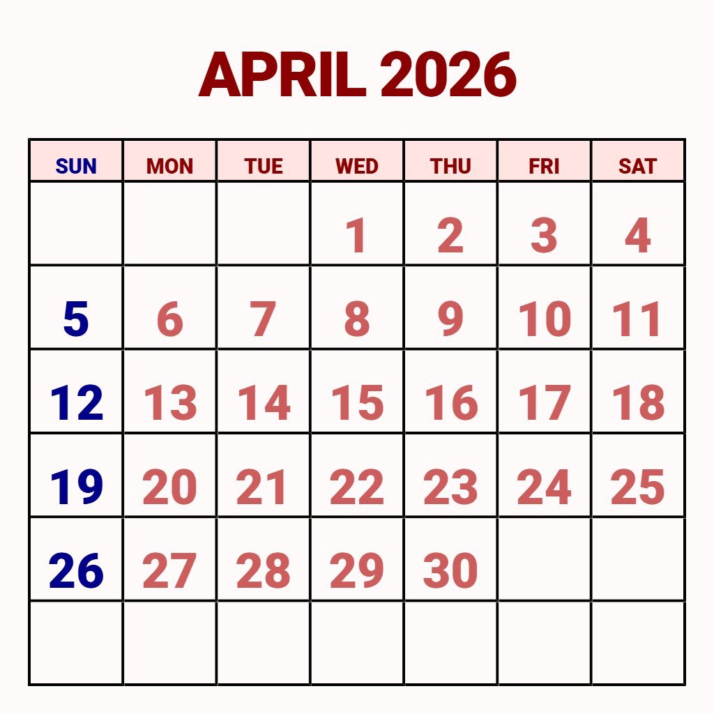 Free Printable Calendar April And May 2026 Notes PDF Download Free Printable Calendar April And May 2026 Notes PDF Download