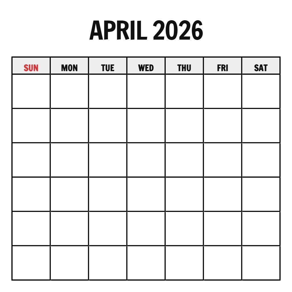 Printable Calendar April And May 2026 Blank PDF Download Printable Calendar April And May 2026 Blank PDF Download