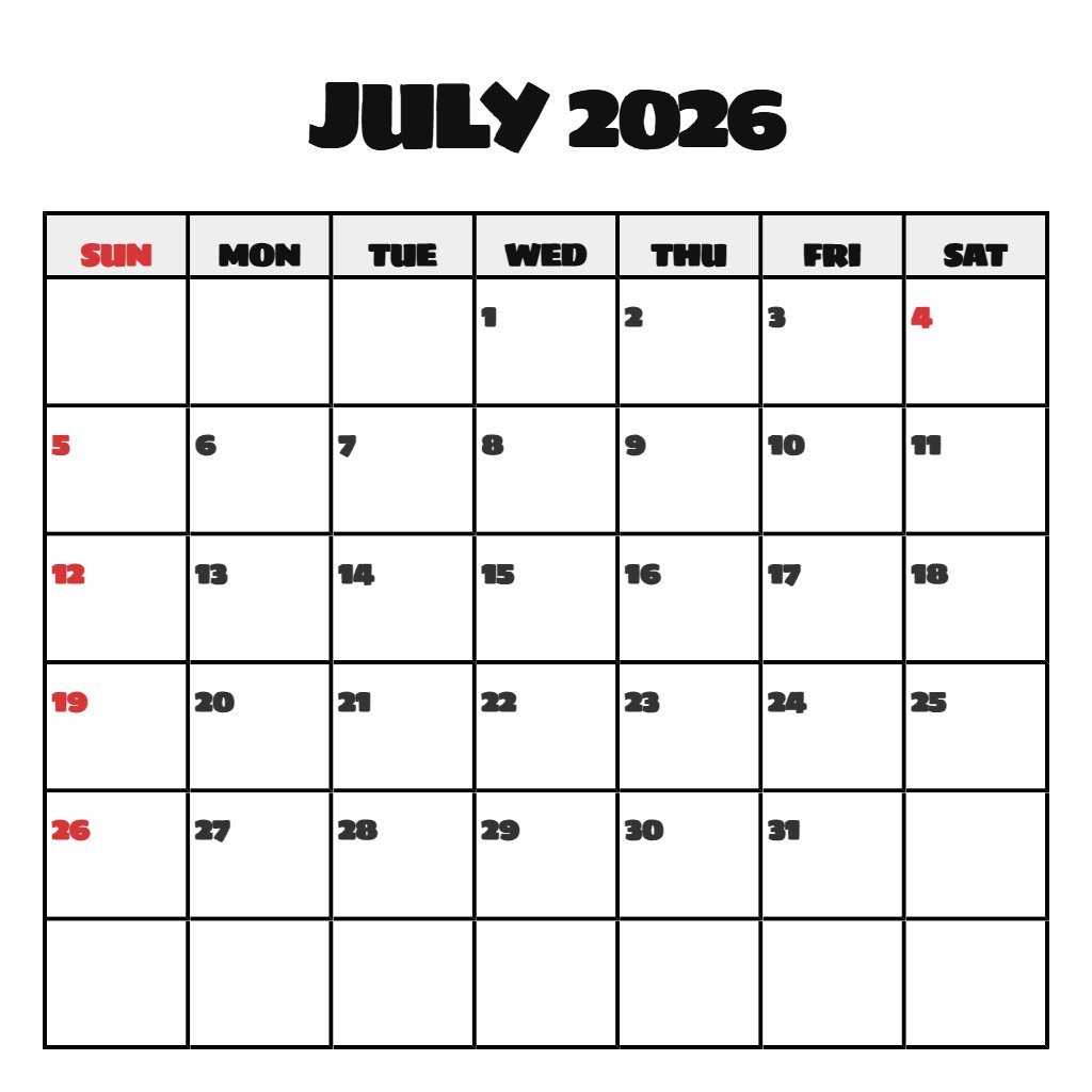 Cute Printable Calendar July And August 2026 Wallpaper PDF Download Cute Printable Calendar July And August 2026 Wallpaper PDF Download