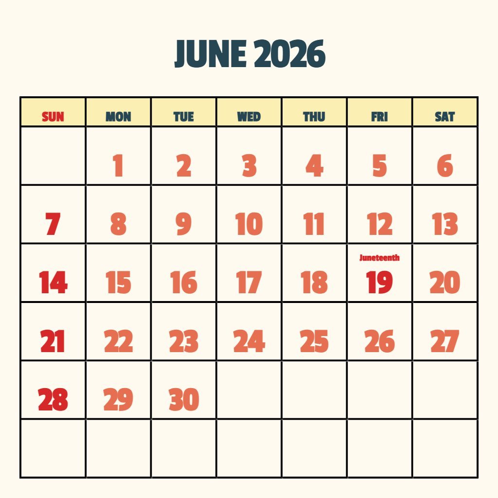 Cute Printable Calendar June July August 2026 Notes PDF Download Cute Printable Calendar June July August 2026 Notes PDF Download