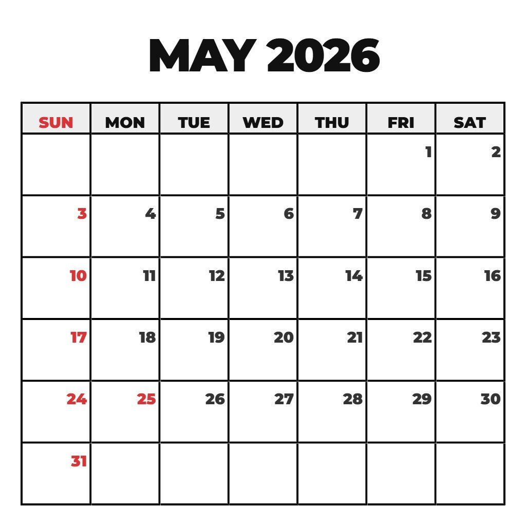 Custom Printable Calendar May And June 2026 Wallpaper PDF Download