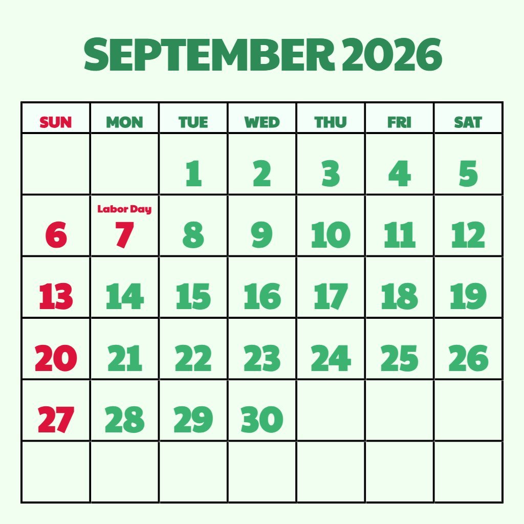 Editable Printable Calendar September And October 2026 Schedule PDF Download Editable Printable Calendar September And October 2026 Schedule PDF Download