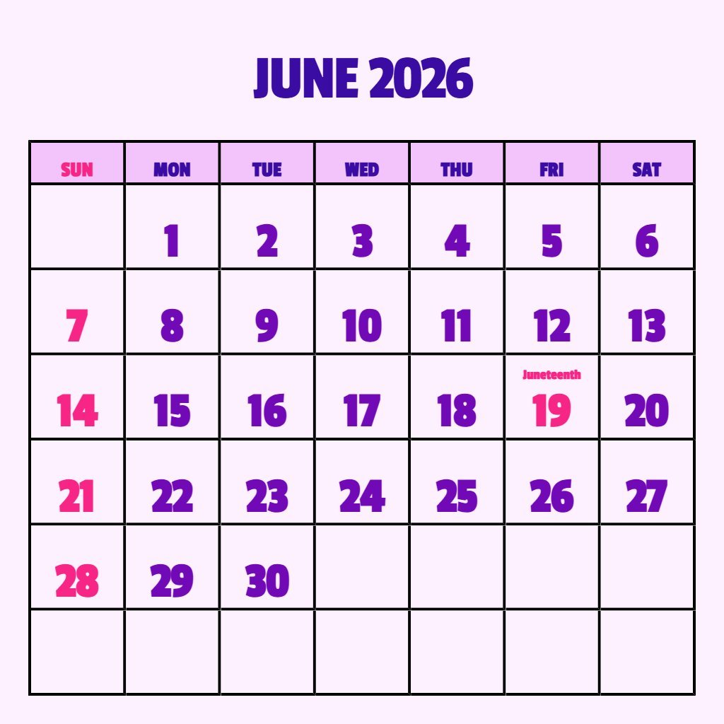 Custom Printable June And July 2026 Calendar Wallpaper PDF Download Custom Printable June And July 2026 Calendar Wallpaper PDF Download