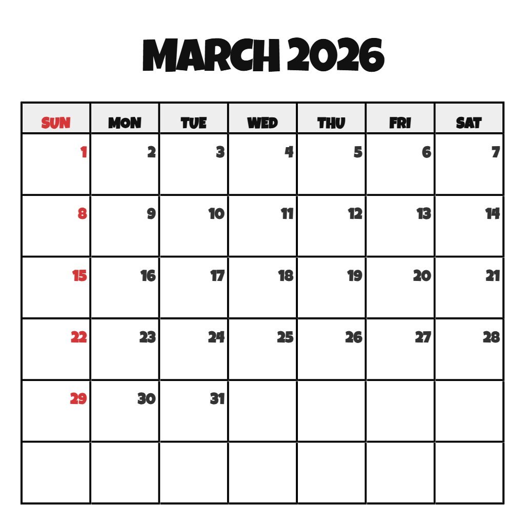 Editable Printable March 2026 Calendar Pdf Wallpaper PDF Download