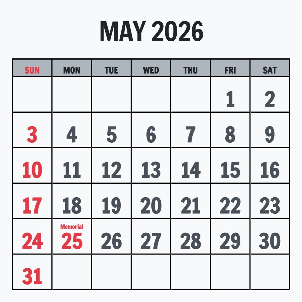Free Printable May June 2026 Calendar Planning PDF Download Free Printable May June 2026 Calendar Planning PDF Download